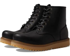 ECCO Staker Plain Toe Tie Premium Lace Boot